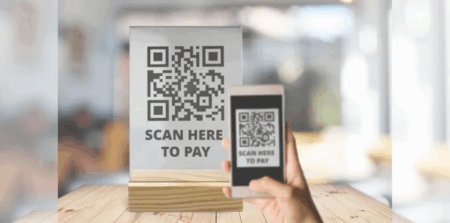 Acrylic Wood QR Stand